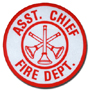 ASST. CHIEF FIRE DEPT. (3 Horns)