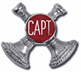 CAPT (Rhodium/Red - 2 Crossed Horns)