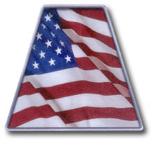 American Flag Color Trapezoid