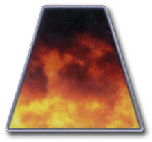 Real Fire Color Trapezoid