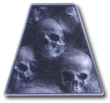 Gray Skulls Color Trapezoid