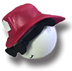 RED Helmet Antenna Ball